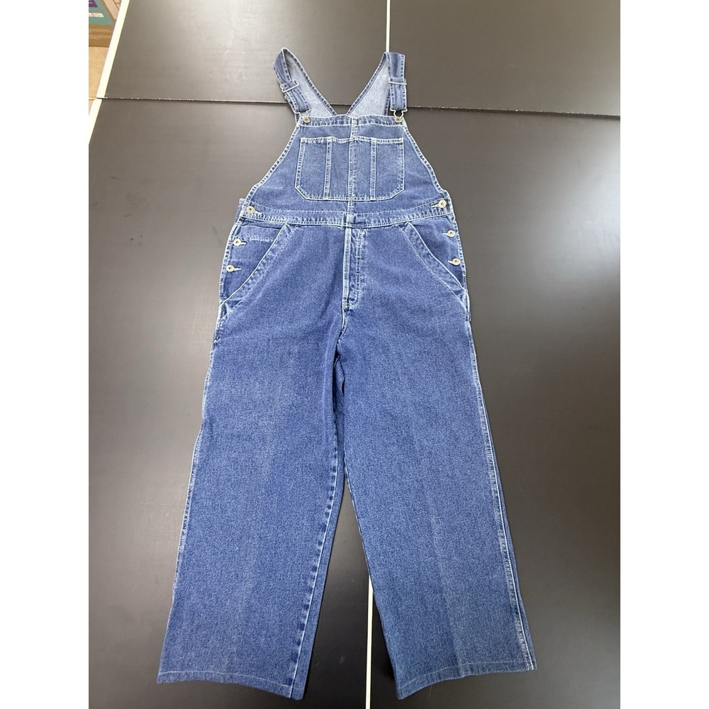 OLD NAVY Blue Jeans Unisex Overalls Carpenter Denim Y2k. Size Medium. Hemmed.